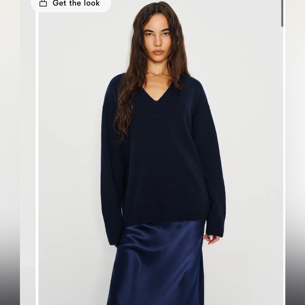 Reformation jadey cashmere vneck sweater